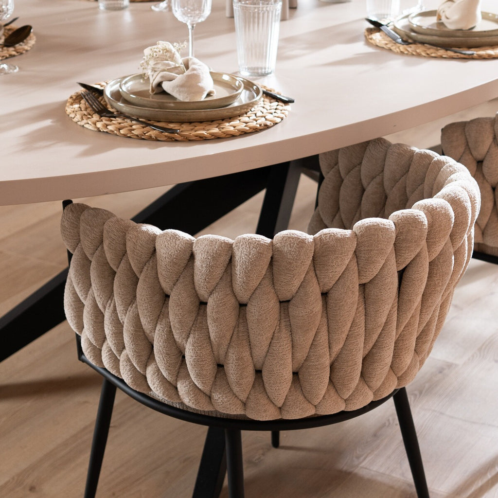 Fenna Esszimmerstuhl Beige
