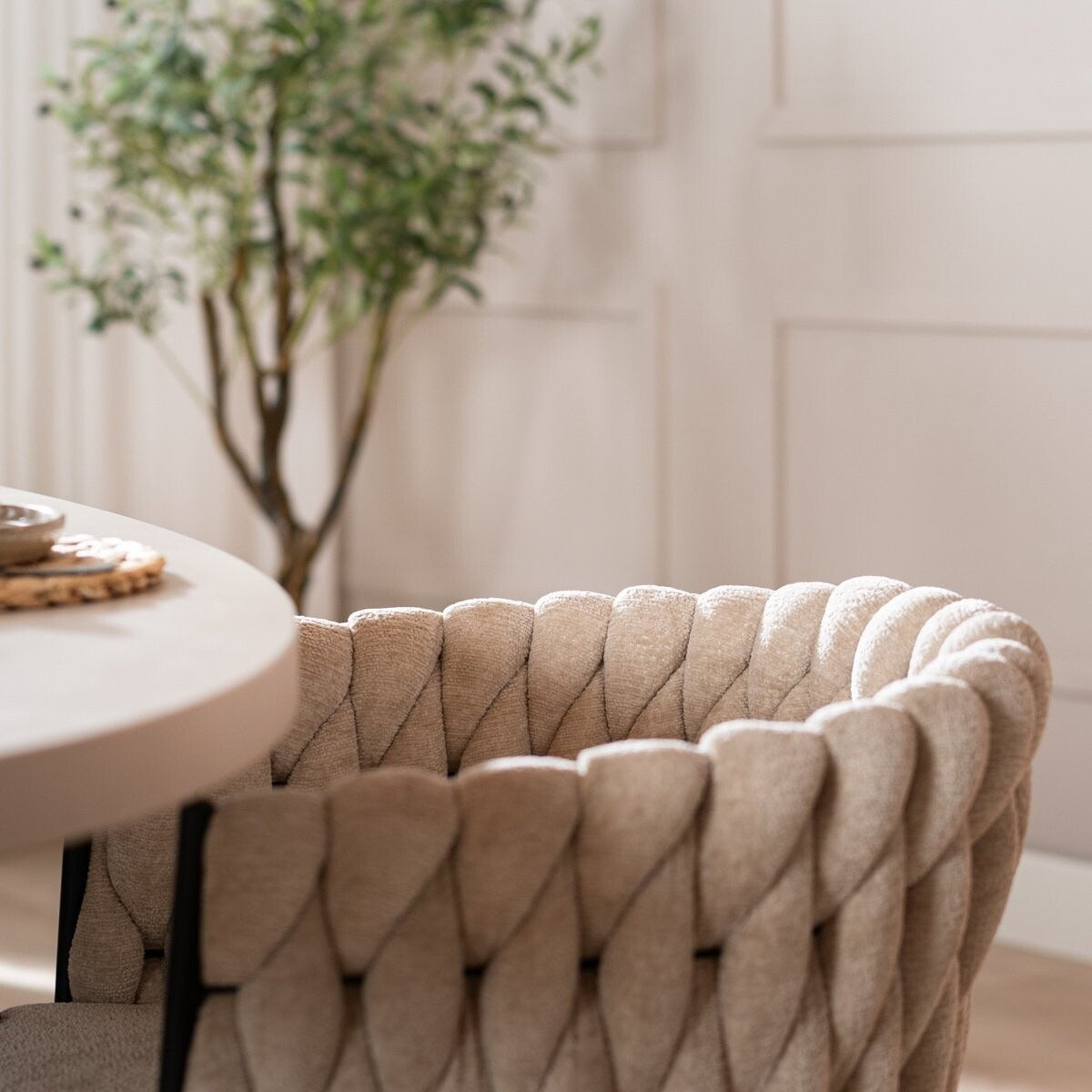 Fenna Esszimmerstuhl Beige